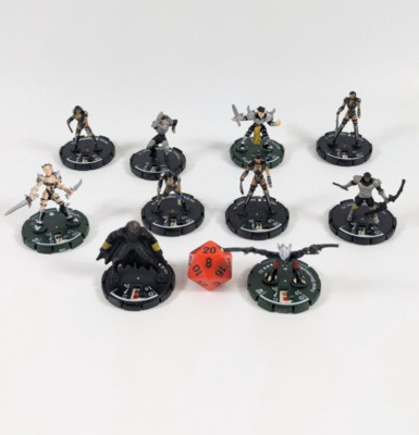 MAGE KNIGHT Miniatures Game LOT OF 10 VAMPIRE UNDEAD WARRIOR UNITS Used