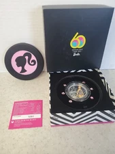 Barbie 1 oz Silver Proof Coin .9999 Bullion Perth Mint Round