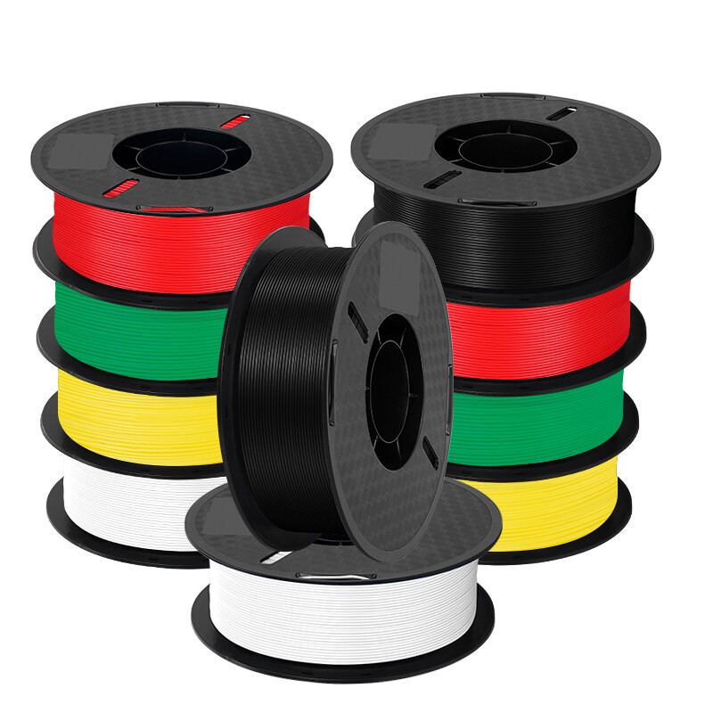 PLA PETG 1,75mm 3D Filament 5/10KG für FDM 3D-Drucker Spool 1KG/Roll Schwarz DE