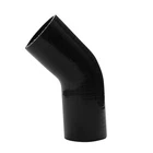 76mm to 76mm 3" Inch 45 Degree Elbow Silicone Turbo Hose Coupler Pipe Black