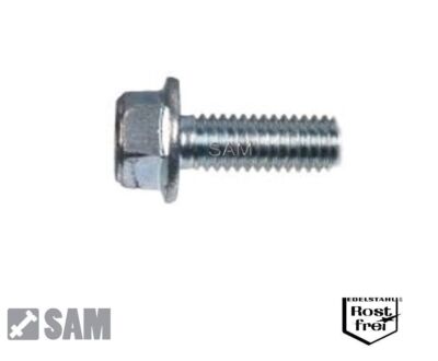 Flanschschrauben mit Sechskant DIN 6921 Edelstahl A4 M8X12 bis M8X60 V4A