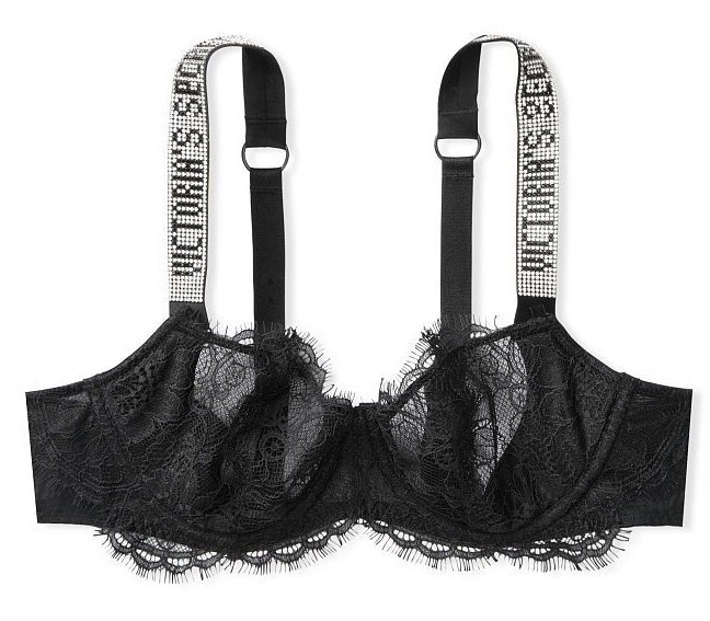 VICTORIA’S SECRET VERY SEXY WICKED UNLINED SHINE STRAP BALCONET PUSH-UP BRA  NWT