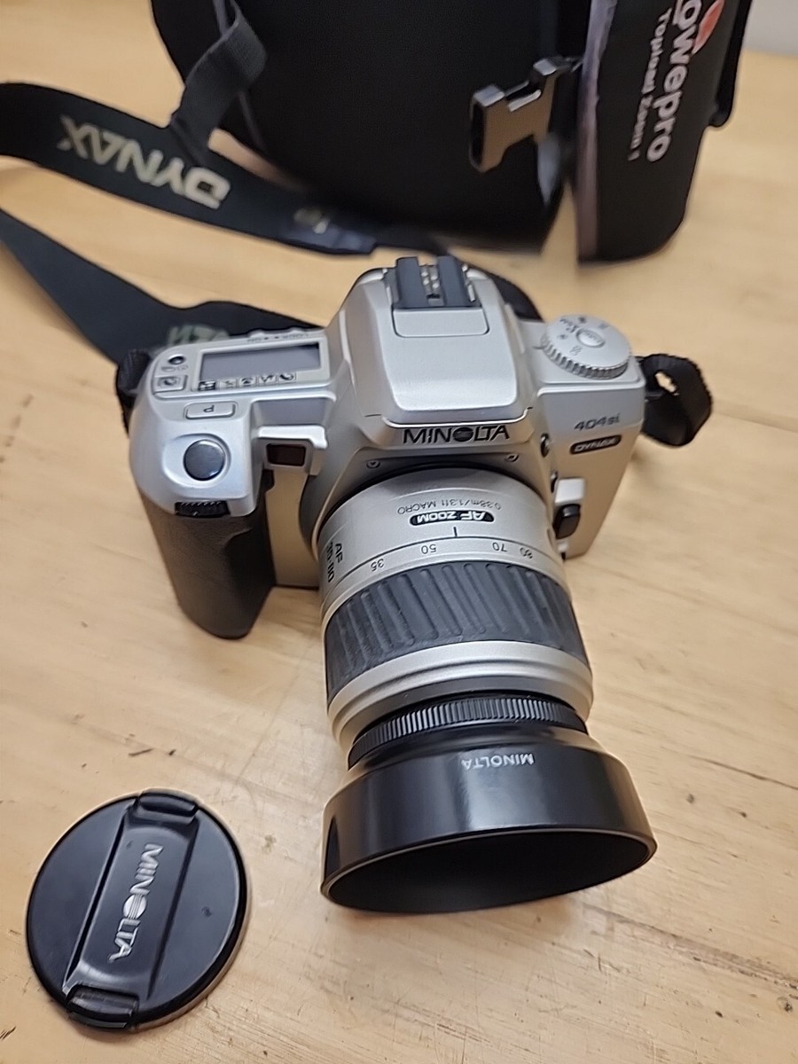 MINOLTA 404si 一眼レフカメラ AFレンズ付き Minolta Dynax 404si SLR 35mm Film Camera + 35-80mm Macro AF Zoom