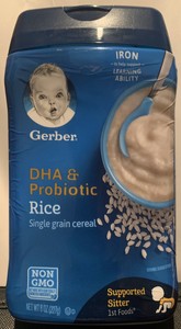 gerber dha probiotic rice