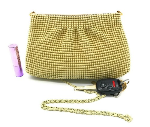Metal Beaded Mesh Evening purse (New) USA Stock - Picture 15 of 16