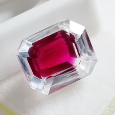 Pitambari Sapphire Natural Bi-Colour Emerald Cut 8 Ct Loose Certified Gemstone