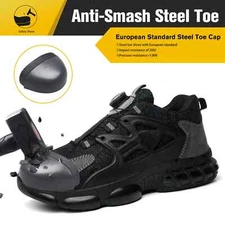 Men Work Shoes Composite Toe Safety Anti-Puncture Indestructible Welders Boots