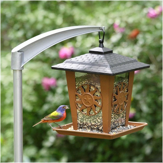 Garden Bird Feeder Seed Squirrel Pet Proof Wire Hanging 4 Feed
