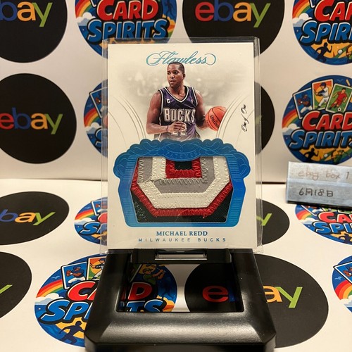 2017-18 Panini Flawless Michael Redd 1/1 Milwaukee Bucks Platinum Parallel Patch