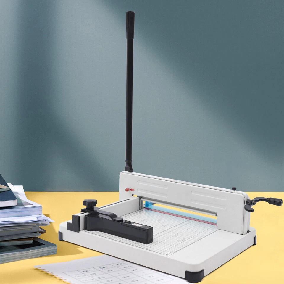 Professional Paper Trimmer Office Manual Guillotine A4 Papers Cutter Heavy Duty - Image 2 of 4