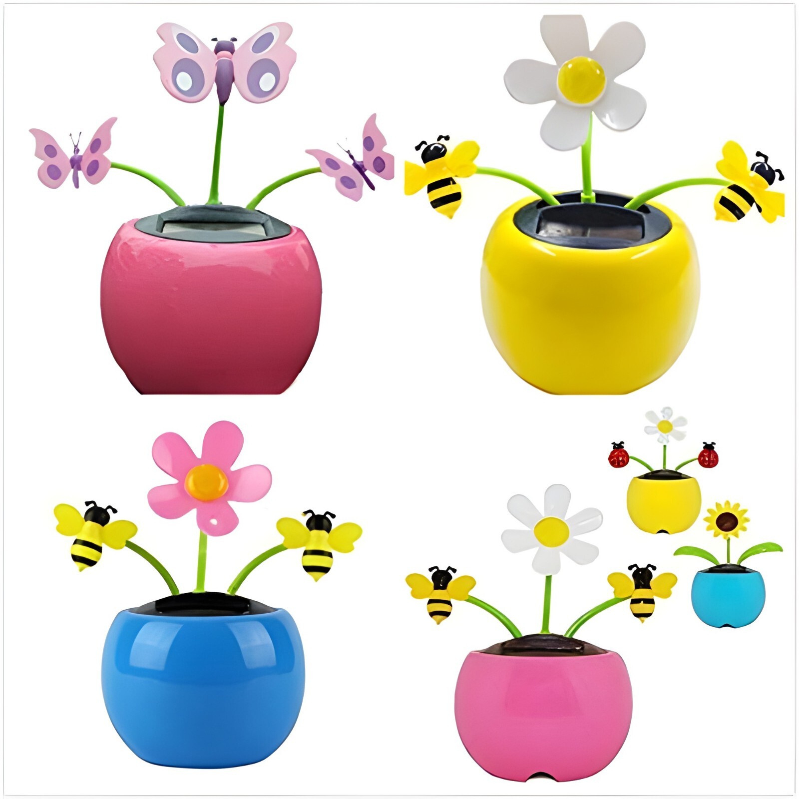 SolarPowered Dancing Flower Ecofriendly Bobble head Solar Dancing