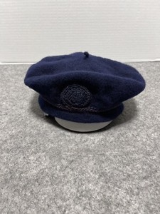 Vintage Women's A Brod Wool Beret Hat Cap Blue medium Large
