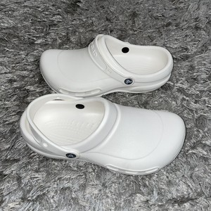 mens white crocs size 10