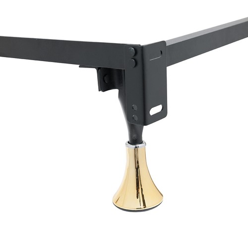 Kings Brand Gold Bed Frame Glides Legs To Replace Wheels, Set of 6 - Picture 3 of 5