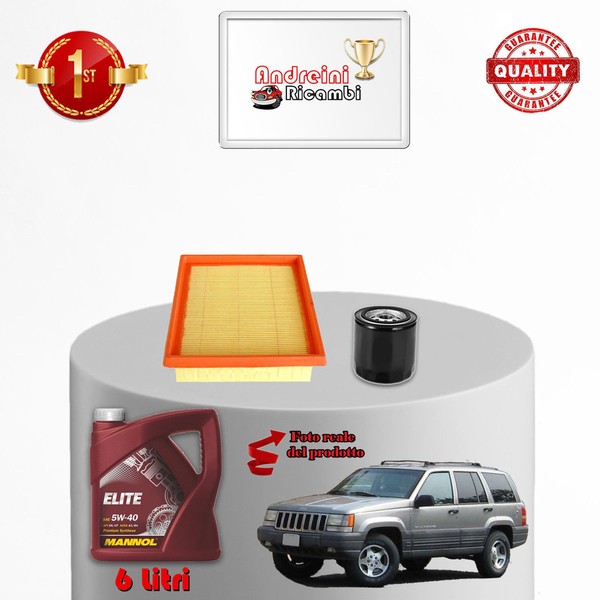 Inspektionskit Filter Und ÖL Xjeep Grand Cherokee 4.0 I 132KW 180CV 1993->-image