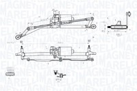 Wischermechanismus Fiat Punto 09.99-03.12 Vorne