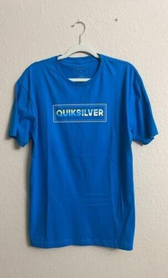 Quiksilver T-Shirt Large Blue Short Sleeve Pullover