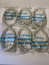 Lot Of 6 IBMHigh Quality Parallel Printer Cable 10 Feet Connector:25 Pin D- Sub