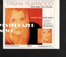 1998 Print Ad  for Trisha Yearwood "Where Your Road Leads You"