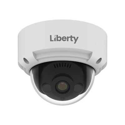 Liberty L3IP4DS 2.8mm AI 4MP IP Outdoor Dome Camera 100' IR Range IP67 White