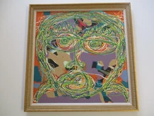 24" TSS PAINTING CONTEMPORARY MODERNIST AMERICAN ABSTRACT PORTRAIT EXPRESSIONIST