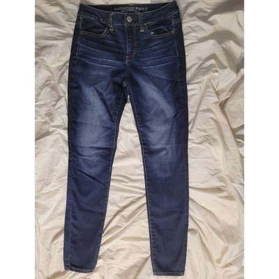 American Eagle Jeggings Denim High Rise Super Stretch Sz 4 28W/27L