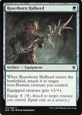 Rosethorn Halberd 175 -Throne of Eldraine - NM