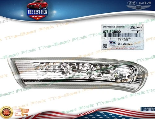 ⭐GENUINE⭐ Outside Mirror Signal Lamp LEFT VERACRUZ SANTA FE 2007-2012 876133J000