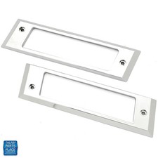 1983-1988 Monte Carlo Ss Chrome Rear Side Marker Lens Bezel Pair New