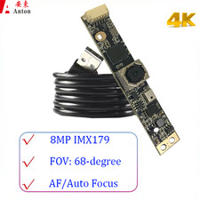 4K 8MP Autofocus USB Camera IMX179 USB 2.0 Lightburn Camera 3264 2448 15fps 68 