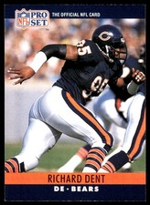 Richard Dent 1990 Pro Set #52 Chicago Bears NFL READ FREE SHIPPING AutographDen