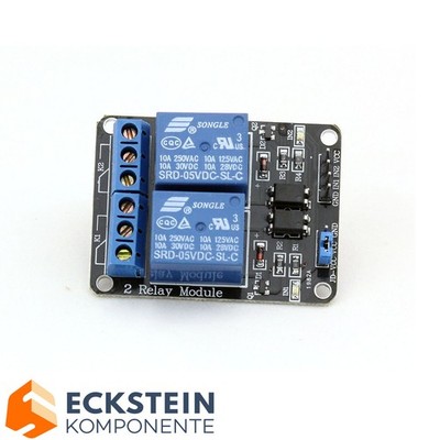 2 Kanal Relais Relay 5V / 220V Low Level Modul für Arduino oder Raspberry Pi