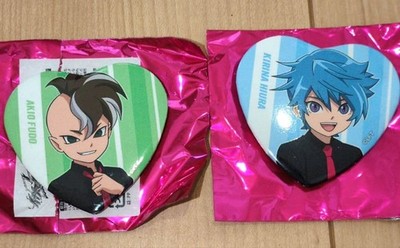 Inazuma Eleven Fudou Akio Xavier Foster herzförmiges Dosenabzeichen