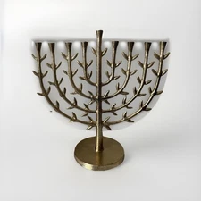 Tree of Life Menorah Gold Tone 9 Taper Candle Holder - Threshold - 