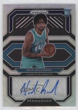 2020-21 Panini Prizm Rookie Penmanship Silver Nick Richards #RP-NRS Auto 0bc8