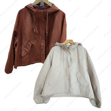 UNIQLO Cotton Blend Short Parka Women's XS-3XL Hooded Water-Repellent 479229 NWT