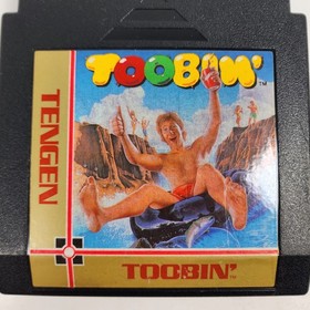 Toobin' (Nintendo NES, 1989) Tengen Black Cartridge, Cartridge Only