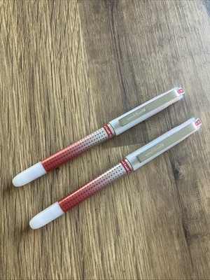 Uni-Ball AUGENNADEL Spitze 0,7 mm ROT Tintenroller, UB-187S ( PKT 2 STIFTE)