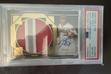 2022 topps five star mike trout autographed jumbo patch relic card /25 nm-mint