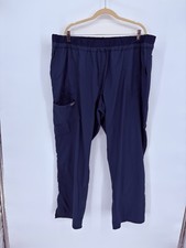 Cherokee Workwear Navy Scrub Pants 3XL Elastic Waist Drawstring Cargo Nurse