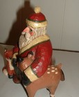 Santa and Friends Fox and Deer Tate Holiday Winter Table or Shelf Decor — photo 2