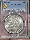 1904 O Morgan Silver Dollar PCGS MS64 Frosty Bright Luster Premium Quality