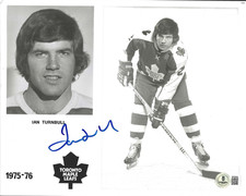 Ian Turnbull Signed Toronto Maple Leafs 8x10 Photo #1 Beckett COA