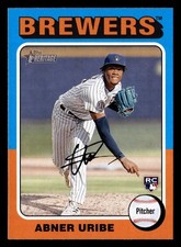 Abner Uribe 2024 Topps Heritage #160 Milwaukee Brewers ROOKIE Buy10get5FREE