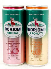 Borjomi Aromati Empty Soda Cans 330ml Georgia 2026 UA Edition Set of 2