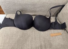 SKIMS Ultimate Push-Up Balconette Bra 32DDD Onyx Black NWT New With Tags
