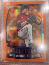 2023 Topps Chrome Youthquake Jared Shuster RC Orange Refractor /25 Braves