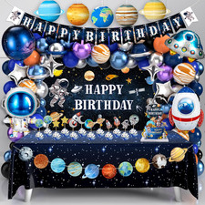 Outer Space Birthday Party Decorations Space Themed Party Supplies Planet Banner
