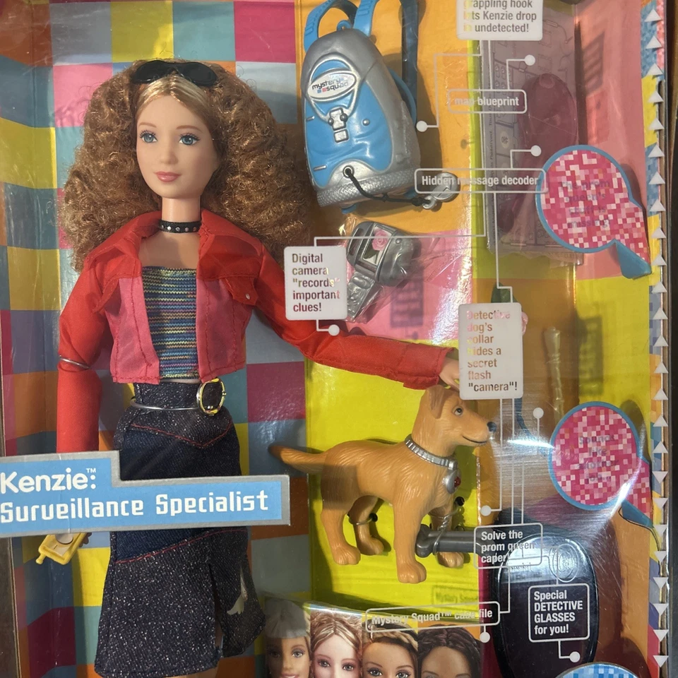 Mystery Squad Kenzie Surveillance Specialist 2002 芭比娃娃 美泰 #54224 全新 — 第 3/3 张图片