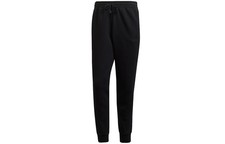 adidas Essentials French Terry Tapered-Cuff 3-Stripes Pants Black/Black